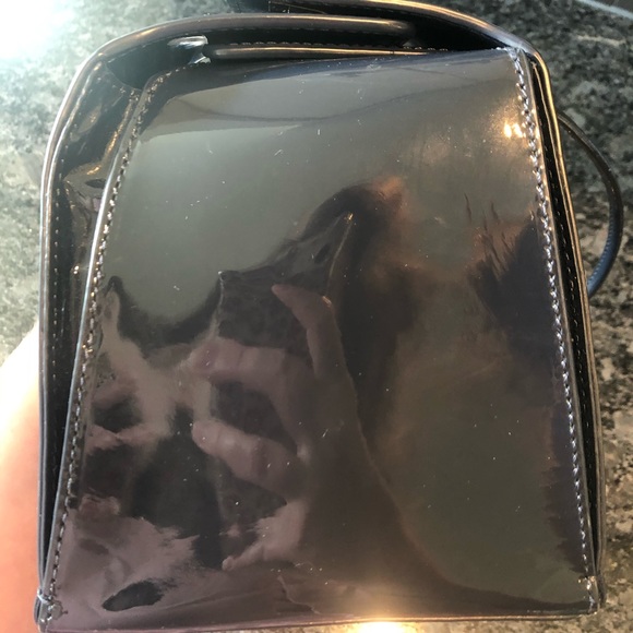 Neely & Chloe No. 44 Pyramid Bag in Navy Patent - Picture 4 of 11